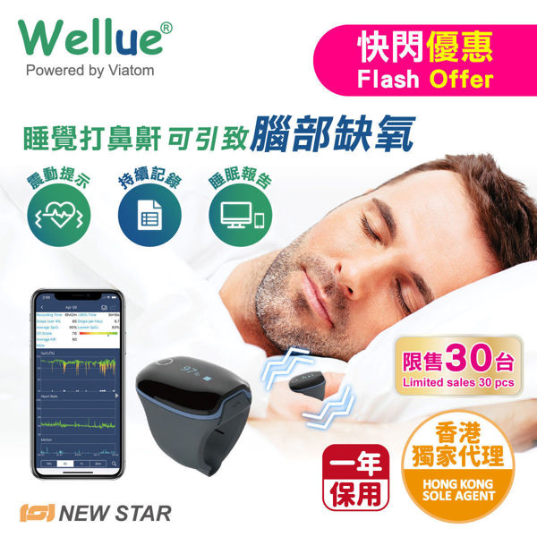 圖片 Wellue - O2Ring™ 智能睡眠監測指環