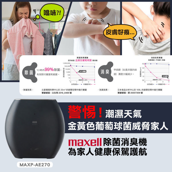 图片  麦克赛尔 Maxell -MXAP-AE270 OZONEO AERO 除菌消臭机  黑色