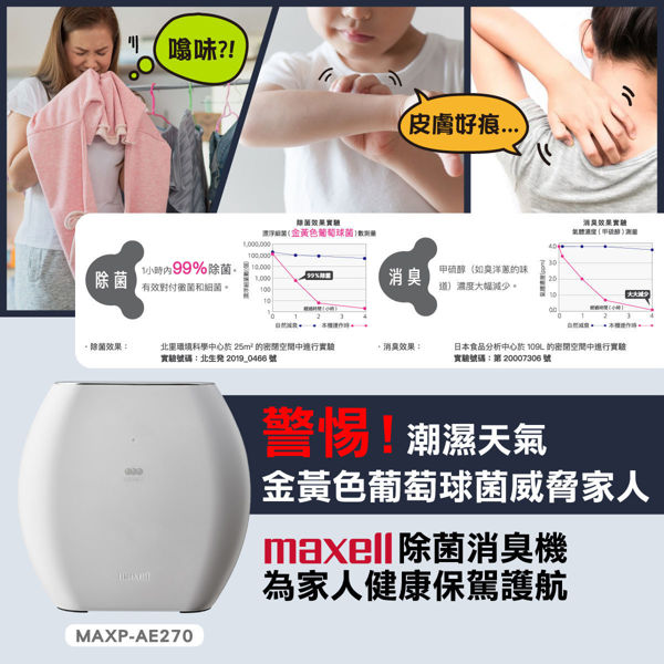 图片  麦克赛尔 Maxell - MXAP-AE270 OZONEO AERO 除菌消臭机  白色